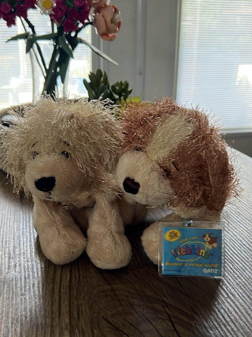 Ganz Webkinz Golden Retriever and Cocker Spaniel with Code